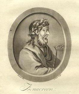 Ancient Greek lyric poet Anakreont: biografi, kreativitet