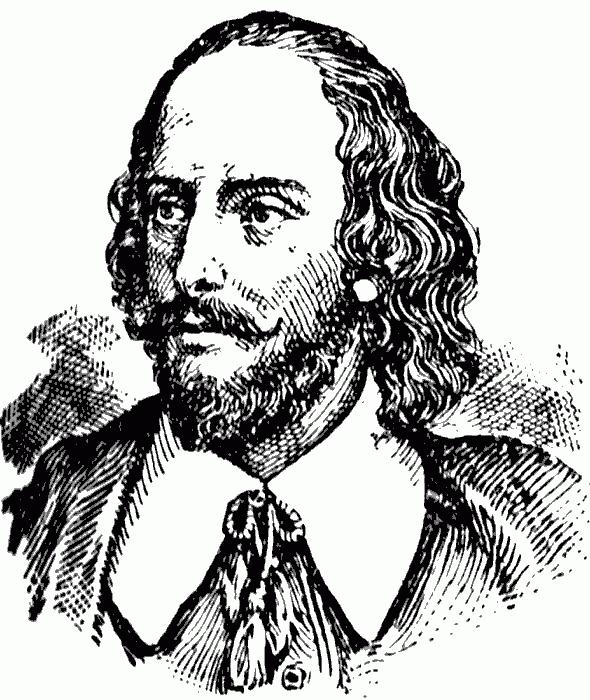 Stor mann og hans biografi. William Shakespeare