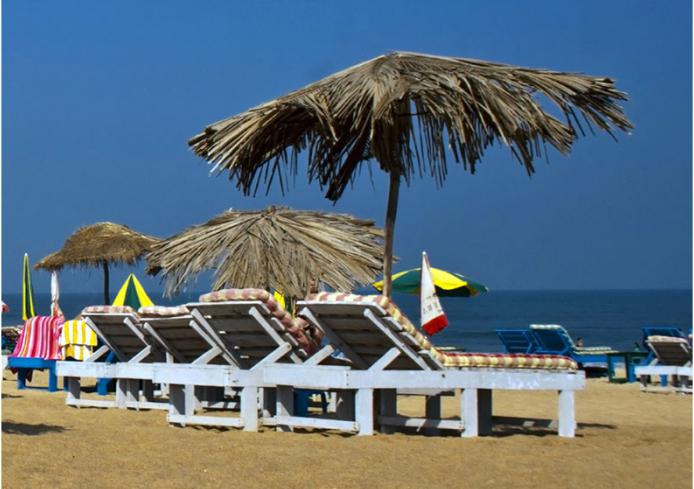 Calangute strand Goa India